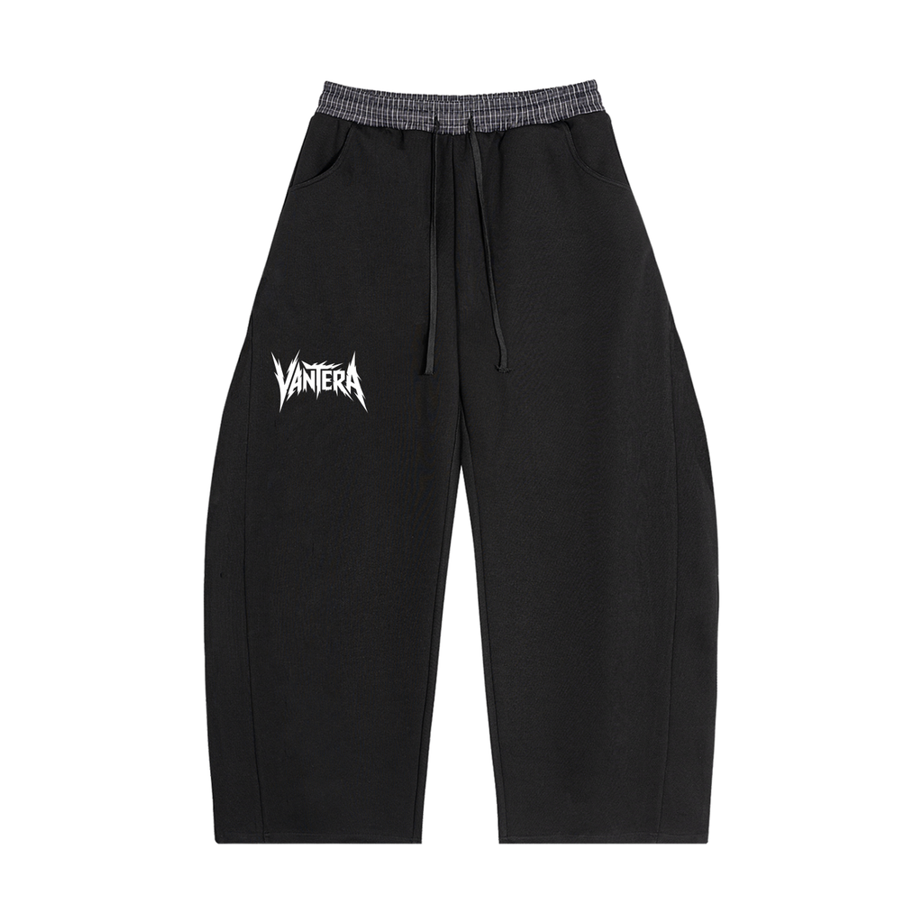 Plaid Waistband Barrel Sweatpants