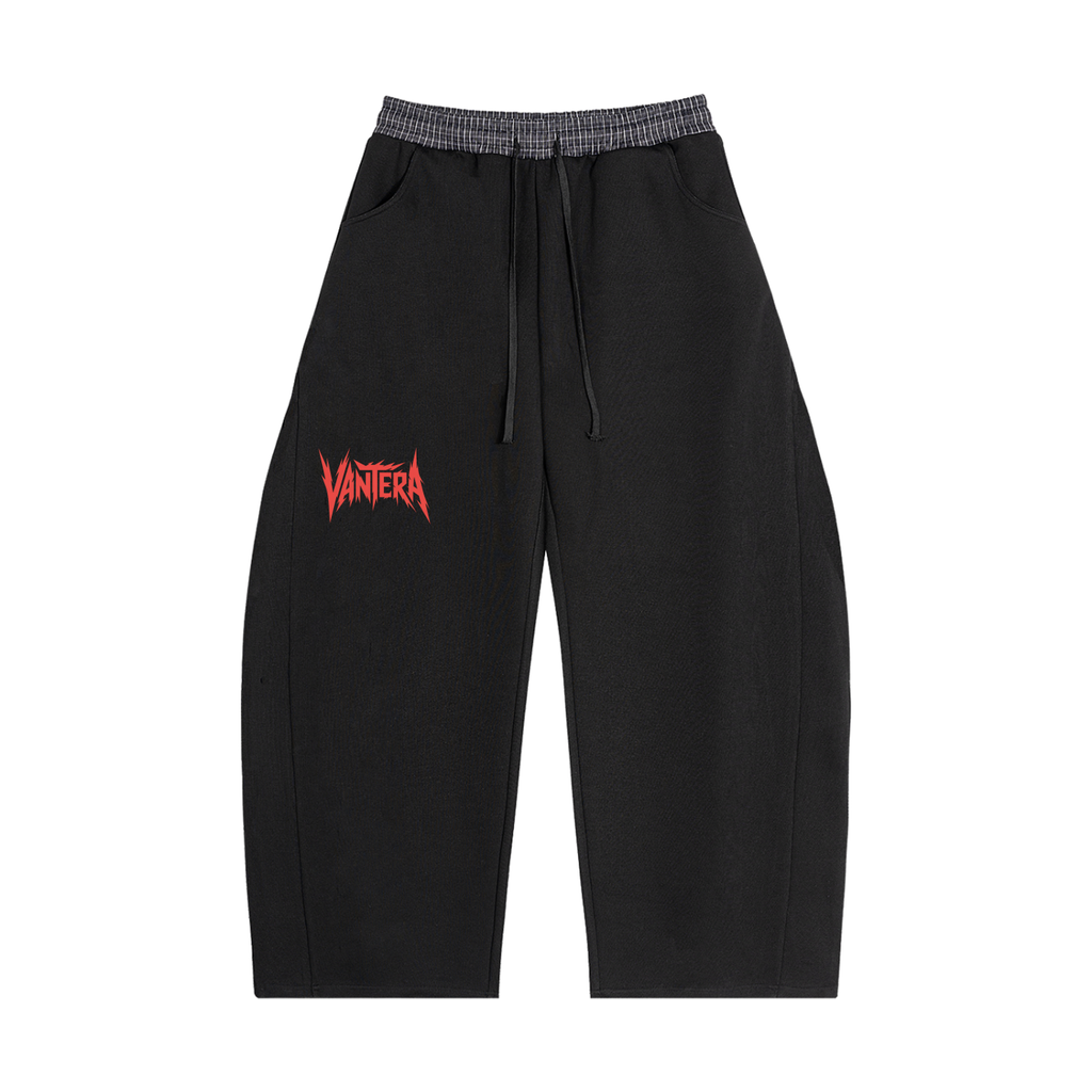 Plaid Waistband Barrel Sweatpants