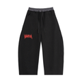 Plaid Waistband Barrel Sweatpants