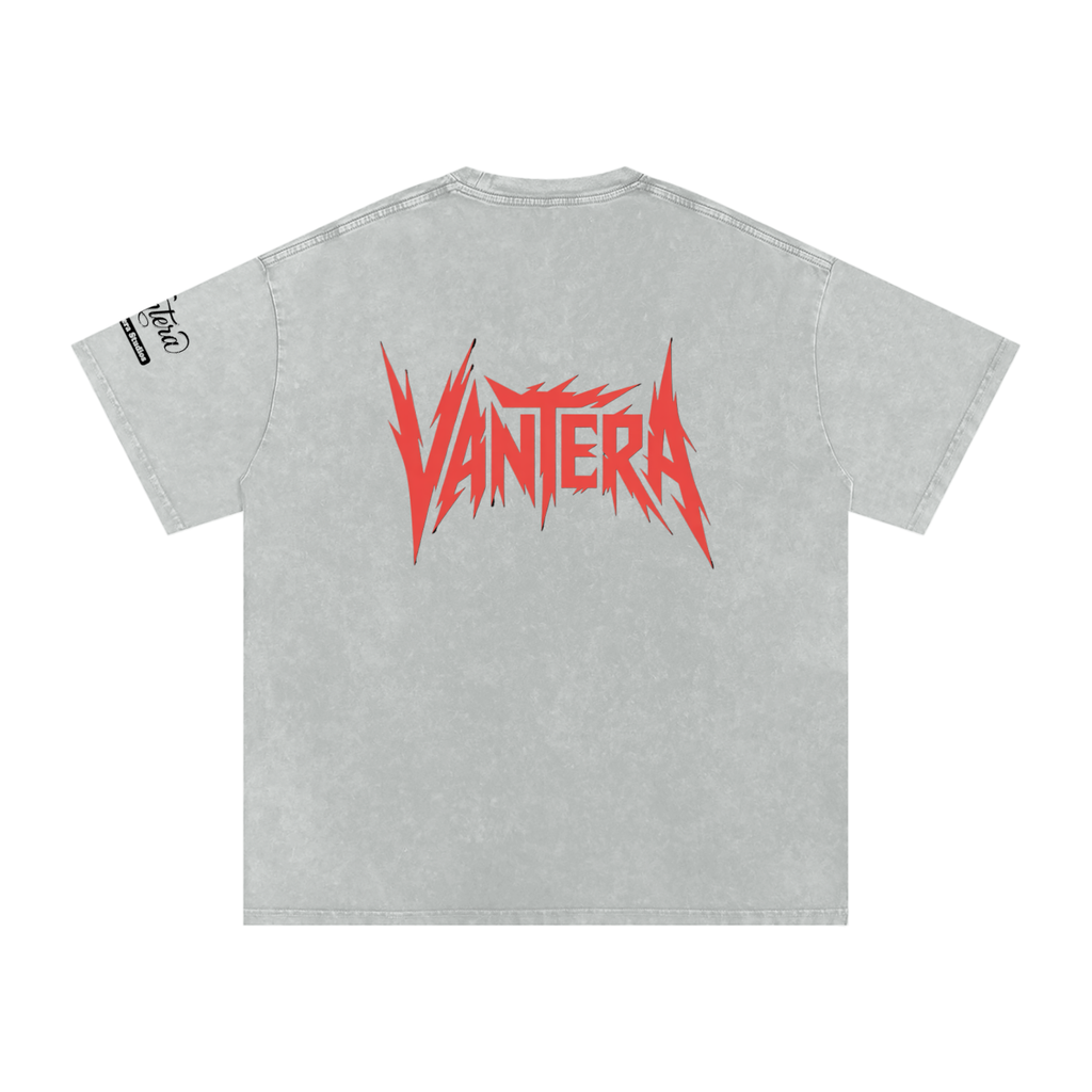 Snow Washed Oversized Cotton T-Shirt